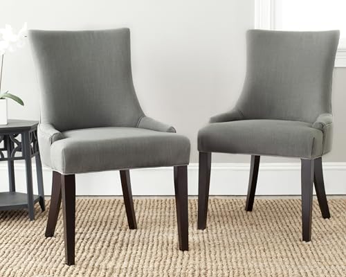 SAFAVIEH Home Collection - Lester Granite Upholstered Dining Chair, Modern Armless Design with Solid Wood Legs, Comfortable Seating for Dining Room or Kitchen (MCR4709B)