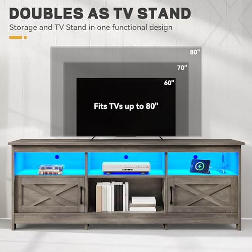 TV Stand for 80/75/70 Inch TVs, view 7