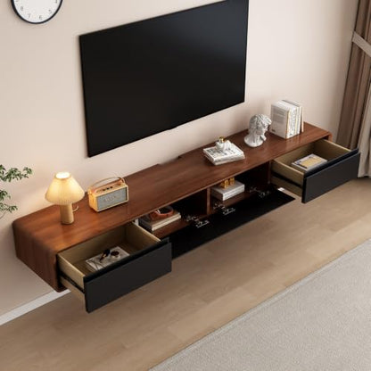 Floating TV Stand Wall Mounted TV Cabinet with Storage for Living Room, view 3
