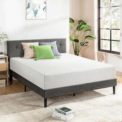 10 inch Queen Mattress Bed-In-A-Box, Green Tea Memory Foam, White, view 3