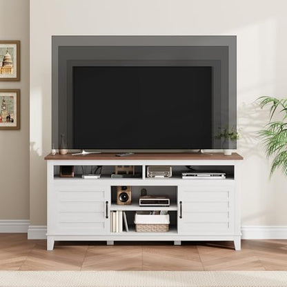 63 Inch TV Stand, Entertainment Center with Adjustable Shelves, view 8