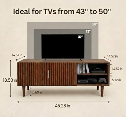 45" Minimalist TV Stand for 43 50 inch TV, view 3