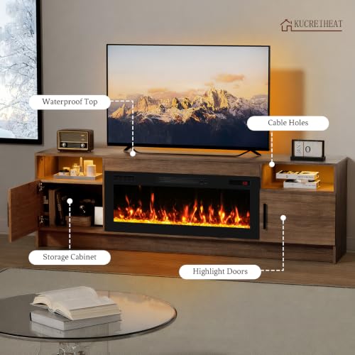Fireplace TV Stand for 65-80 inch TV, view 5