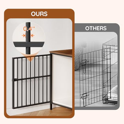 Dog Crate Furniture with Sliding Barn Door, view 7