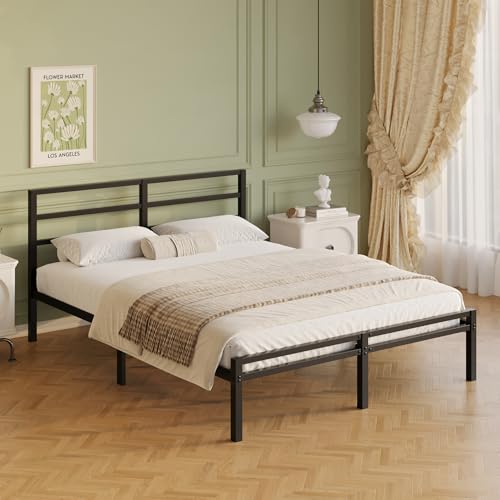 12 Inch Full Size Bed Frame with Headboard and Footboard, view 6