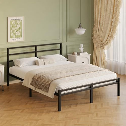 12 Inch Full Size Bed Frame with Headboard and Footboard, view 6
