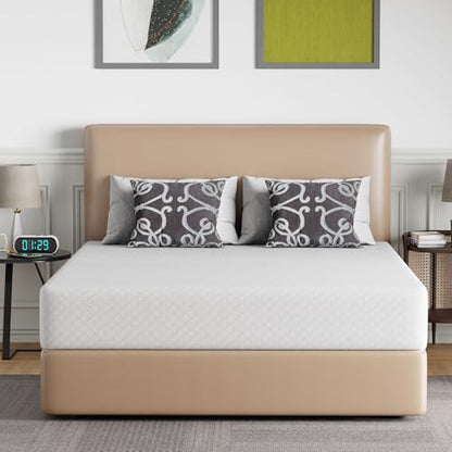| 10 Inch Queen Mattress | Medium Firm | Gel Memory Foam | White, view 2