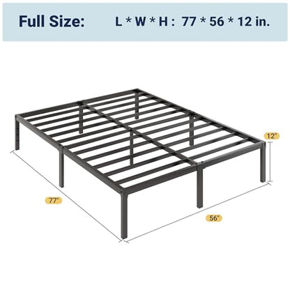 Black Full Size Bed Frame with Storage, view 3