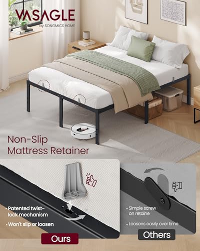 Full Metal Bed Frame, 18 Inches Tall, 1100 lb Weight Capacity, view 4