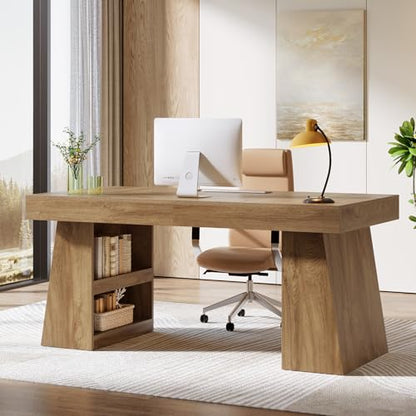 55-Inch Executive Desk with Drawer, view 4