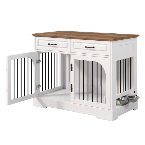 43.3" Farmhouse Dog Crate Furniture, view 8