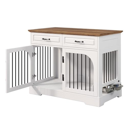 43.3" Farmhouse Dog Crate Furniture, view 8