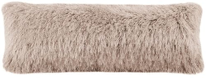 SAFAVIEH Pillow Collection Shag Modish 20" Throw, Metallic Bronze