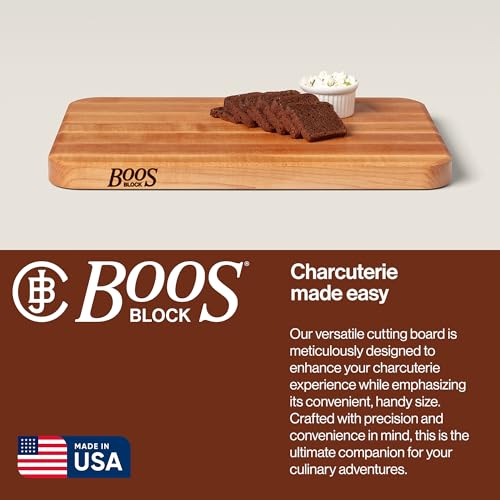 John Boos Chop-N-Slice Series Rectangular Wooden Maple Cutting Board, view 5