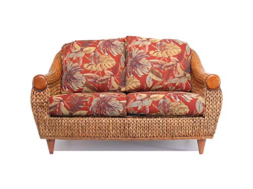 Rattan and Hyacinth Living Room Furniture Loveseat (#1561-RS)