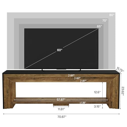 Tribesigns 70" TV Stand for 65/70/75-Inch TVs, view 3