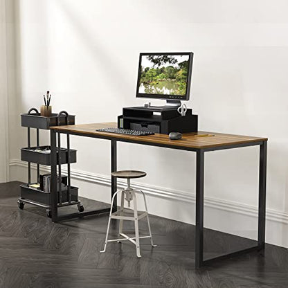 Mission 48-Inch Home Office Computer Desk, Walnut, view 3