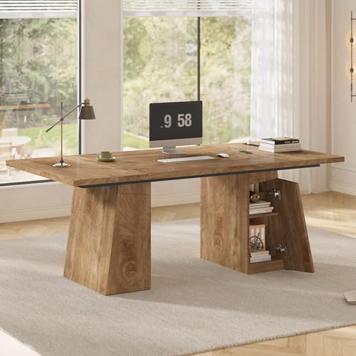 63 in Executive Desk with Power Outlets, view 2