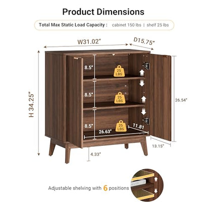 Buffet Cabinet, Small Coffee Bar Cabinet with Storage, view 3