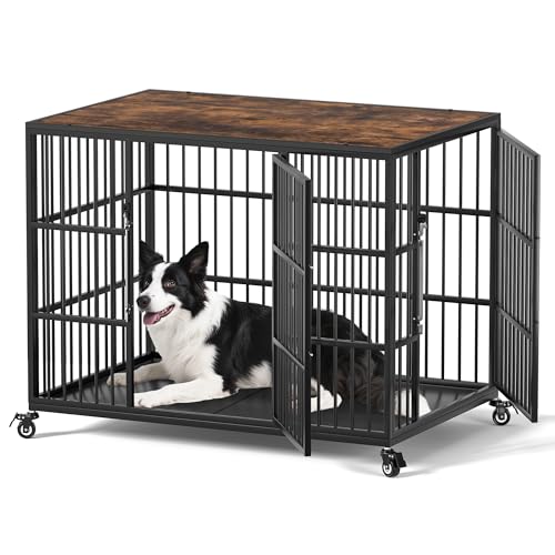 42 Inch Heavy Duty Dog Crate Furniture for Large and Medium Dogs, view 2