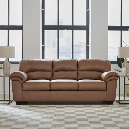 Signature Design by Ashley Walker Point Contemporary Sofa with Removable Cushion, Light Brown