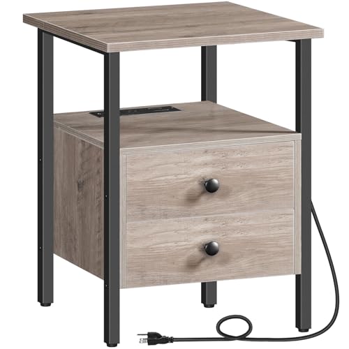 End Table with Charging Station, view 2