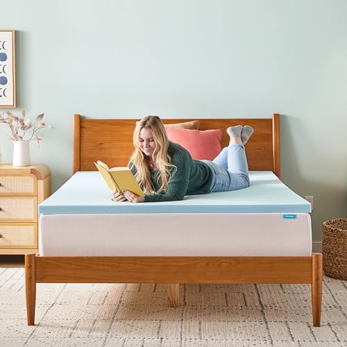 Memory Foam Mattress Topper, Twin XL Size, 2 Inch Gel Infused Memory Foam, view 3