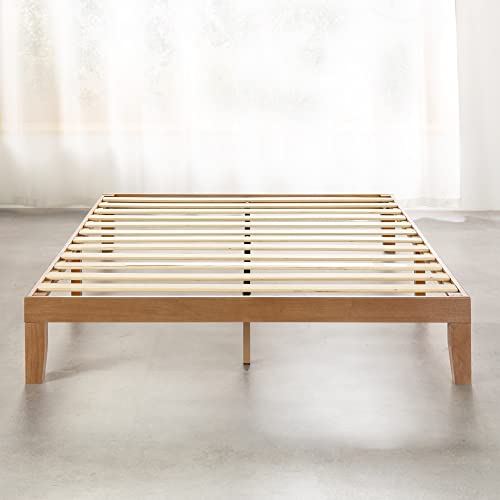 Naturalista Classic, 12 Inch Solid Wood Platform Bed with Wooden Slats, view 6