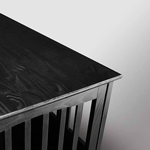 Wooden Pet Crate, End Table, Medium, New Black, view 7