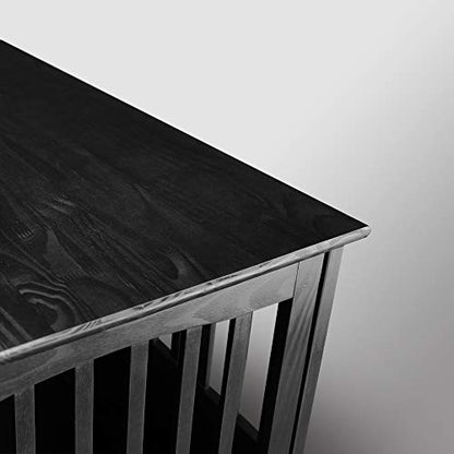 Wooden Pet Crate, End Table, Medium, New Black, view 7