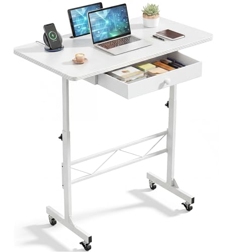 Small Standing Desk with Storage Drawer, view 2