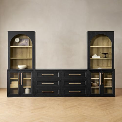 Blake 4 Piece Entertainment Center with Storage, view 2