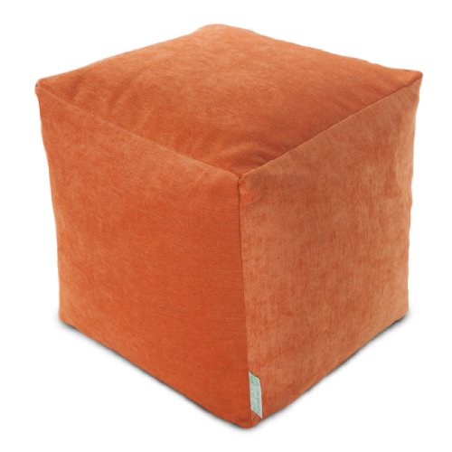 Goods Orange Villa Indoor Bean Bag Ottoman Pouf Cube 17" L x 17" W x 17" H