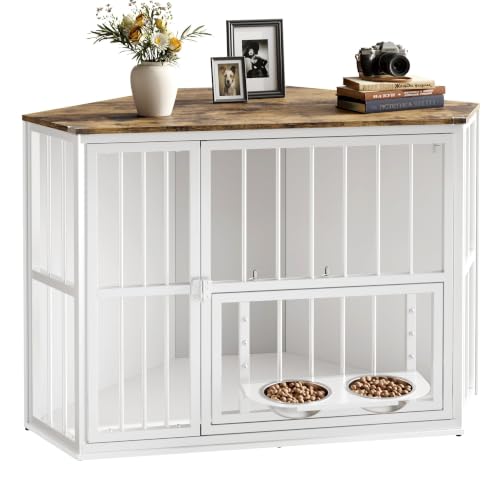 42.5" Corner Dog Crate Furniture End Table, view 2