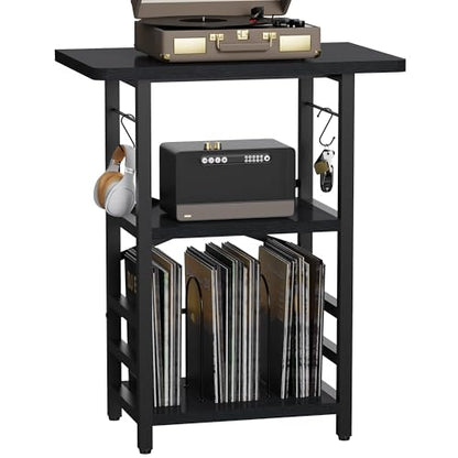 Record Player Stand with Extended Desktop, view 2