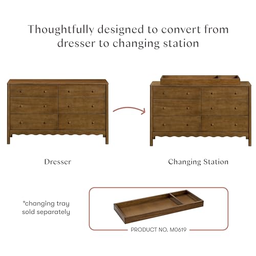 Babyletto Swell 6-Drawer Assembled Baby Dresser, Natural Walnut, view 7