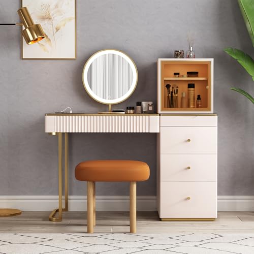 Premium Makeup Vanity Table, Storage Dressing Table, Vanity Desk, view 5