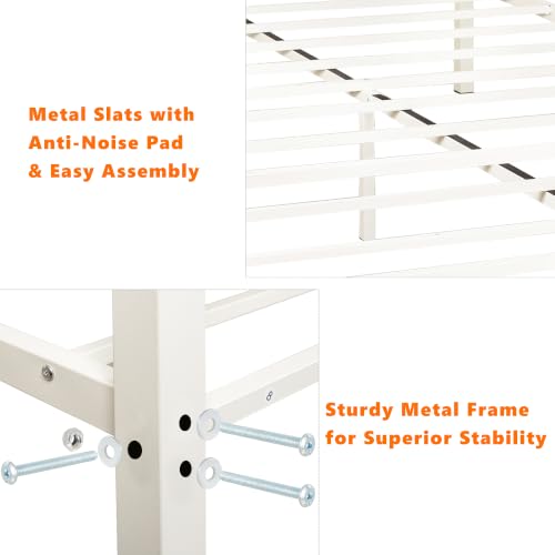 Full Metal Bed Frame with Headboard & Footboard, view 6