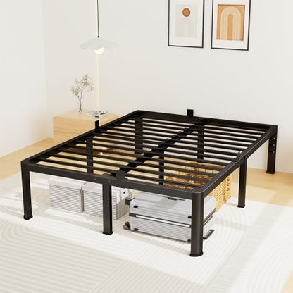 Metal King Size Bed Frame with Rounded Legs, view 2