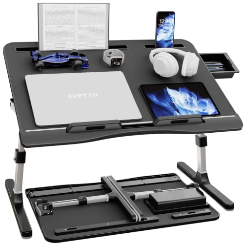 Laptop Desk for Bed, X-Large Leather Adjustable Laptop Table, view 3