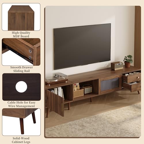 Marzzi Mid-Century Modern TV Stand for 85 inches TV, view 5