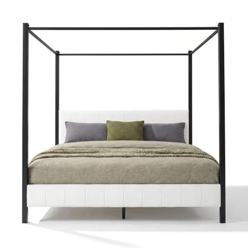 Xamia California King Size Canopy Bed Frame, view 7