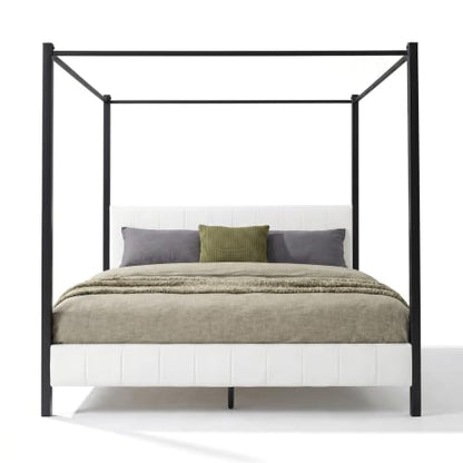 Xamia California King Size Canopy Bed Frame, view 7