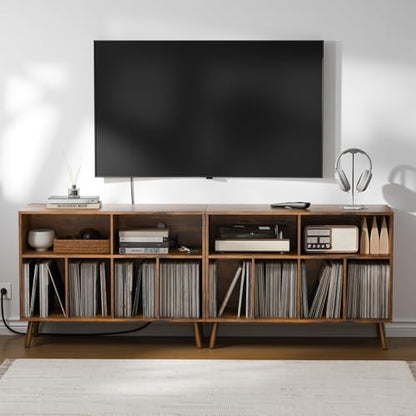 Record Player Stand with Vinyl Storage Cabinet, view 7