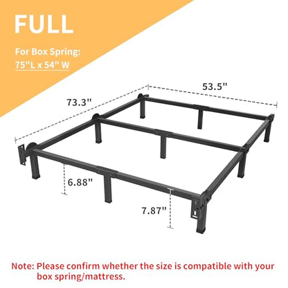 Metal Bed Frame, 9-Leg Bed Base for Box Spring, Full, 8 Inch, view 4