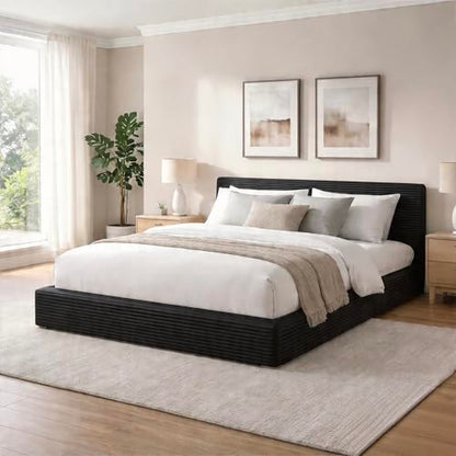 Queen Size Bed Frame, Plush CloudSoft Bed, view 2