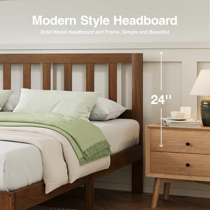 12 Inch Queen Bed Frame with Headboard, view 6