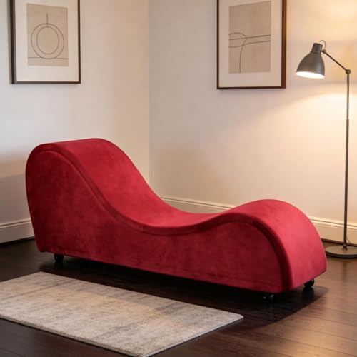 Red Chaise Lounge Chair, view 2