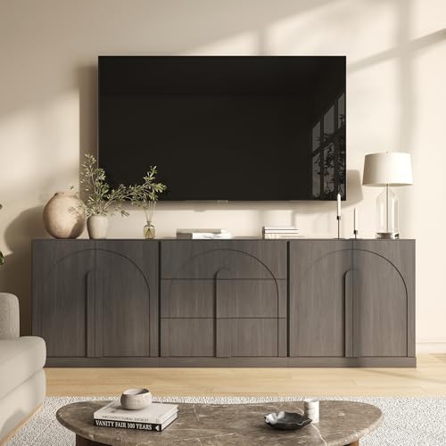 Bijou 3-Piece Modular Sideboard Buffet Cabinet - Ebony, view 6