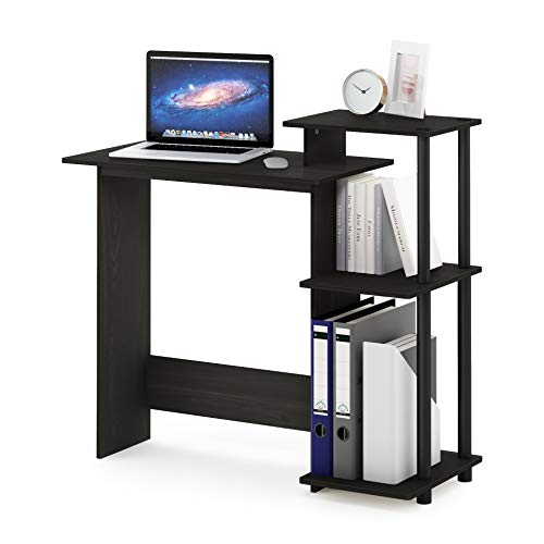 EFFICIENT Desk, 28.6" Wide Gaming Desk with 3 Open Side Shelves, view 6